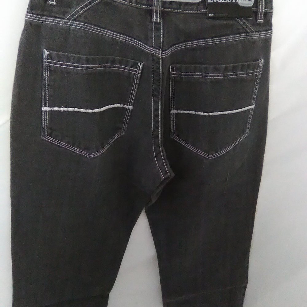 Evolution In Design Men's Jeans Color Black Size 34 - Picture 2 of 9